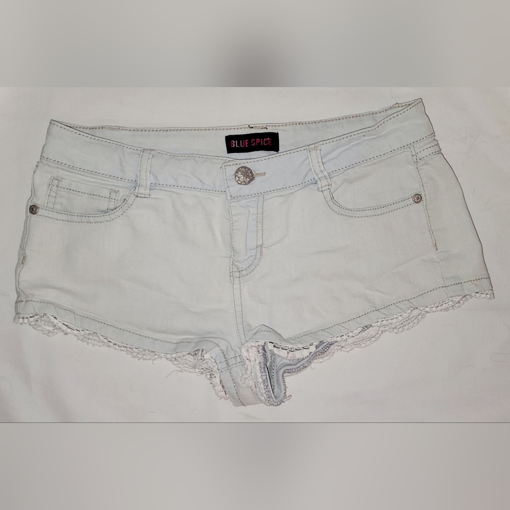 Blue Spice Lace Bottom Shorts Size 7